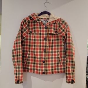 Genuine Heritage Factory Fresh Vintage Apparel Plaid Hippie Lined Jacket Size M